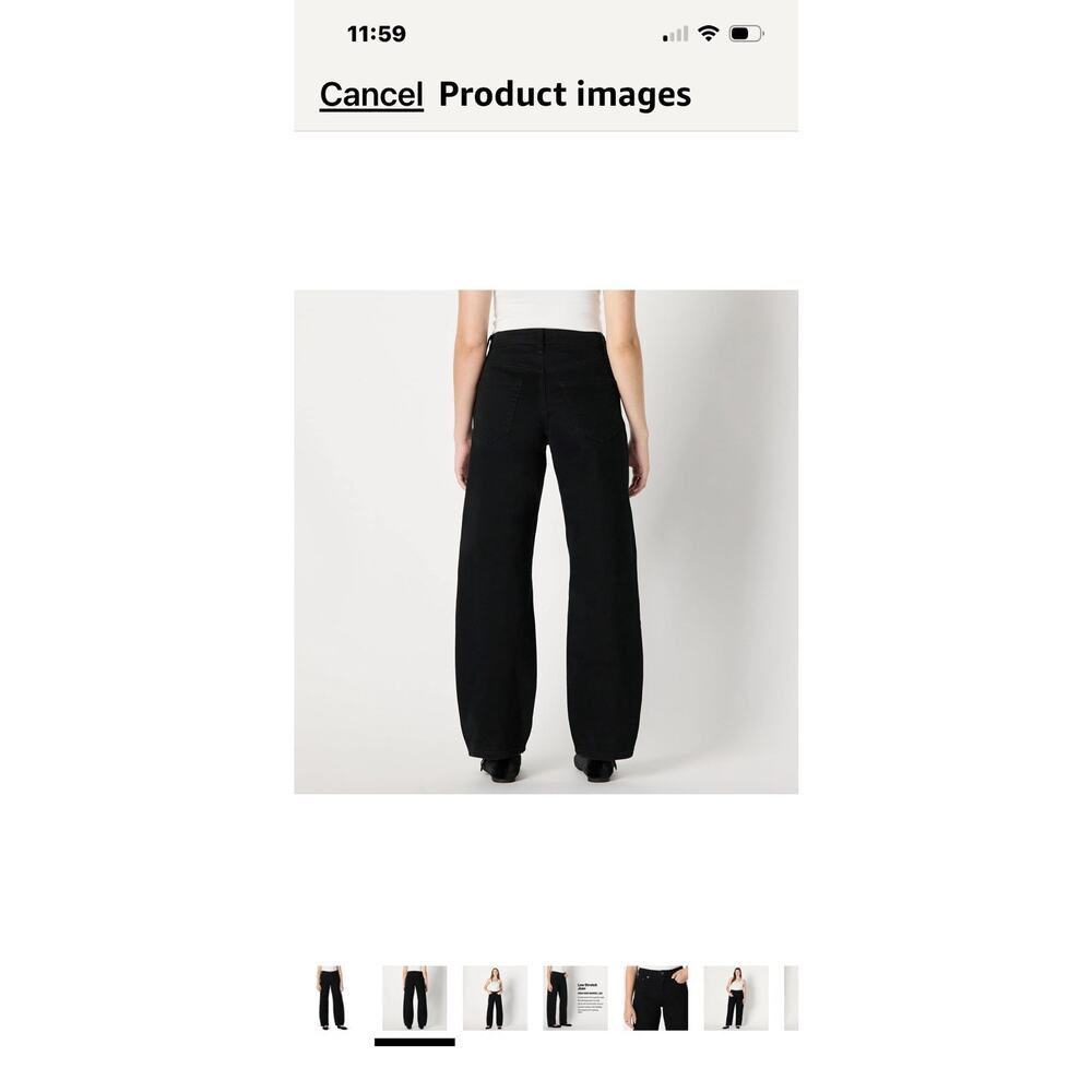 Women's Amazon Essentials High Rise Skinny Jeans Size 16 Black